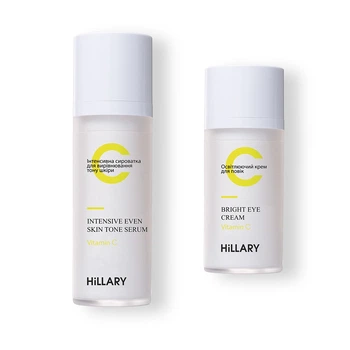 Интенсивная сыворотка + Осветляющий крем для век с витамином С Hillary Vitamin C для выравнивания тона кожи и уменьшения пигментации. (652327)