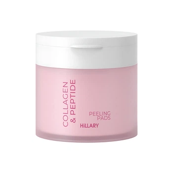 Відлущувальні тонер-педи з колагеном та пептидами Collagen & Peptide Peeling Pads Hillary 60 шт 4823116602854