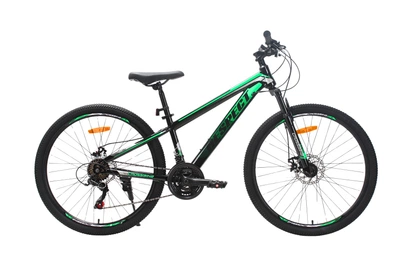 Велосипед CrossBike RESPECT 26" 13" Чорний-Зелений