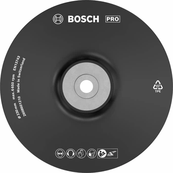 Опорная тарелка Bosch PRO Backing Pad, мягкая, 230 мм, M14 (2608601210)