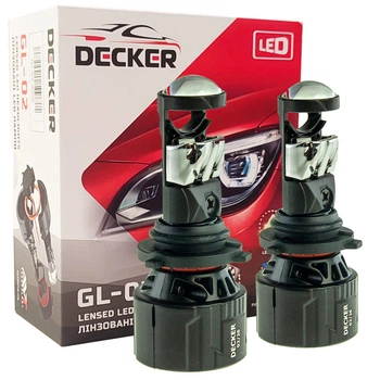Світлодіодна LED лампа DECKER GL-02 HB4 9006 5000K 8000LM 2 шт комплект