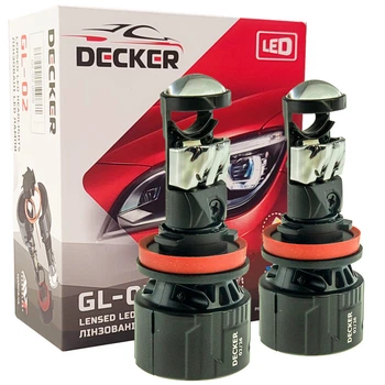 Світлодіодна LED лампа DECKER GL-02 H8 5000K 8000LM 2 шт комплект