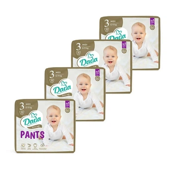 Детские подгузники-трусики Dada Extra Soft размер 3 Midi (6-11 кг) 4*34 шт