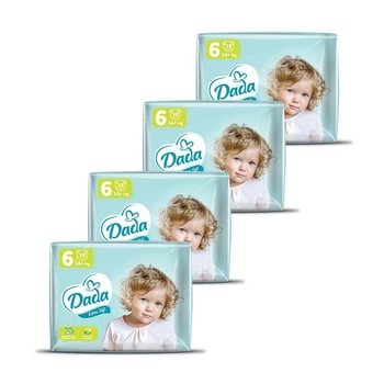 Детские подгузники Dada Extra Soft размер 6 Extra Large (16+ кг) 4*38 шт