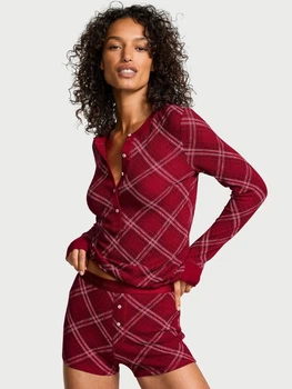 Пижама (свитшот + шорты) женская Victoria's Secret 827840028 S Красная (1159857822)