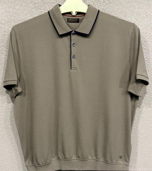 Чоловіча футболка- поло батальна з коротким рукавом Loro Piana т-кемел 5XL (0985)
