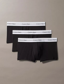 Набор трусов боксеры 3 шт. Calvin Klein XL Чорные (CK-136)