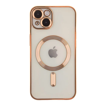 Чохол TPU Metallic Full Camera with Magsafe для iPhone 15 Gold