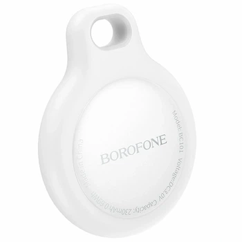 Розумний брелок Borofone BC101 Anti-Lost GPS 7г білий ABS пластик для пошуку речей