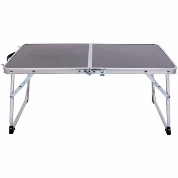 Складной стол для пикника 60×40см МДФ алюминий черный Lugi