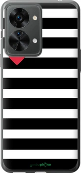 Чохол на OnePlus Nord 2T Чорно-білі смуги "4461u-2640-70447"