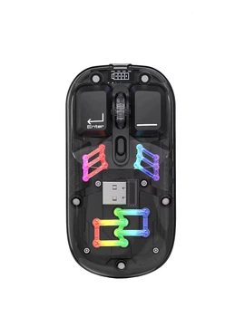 Мышь беспроводная HXSJ Т200 с аккумулятором 2,4G Bluetooth Black