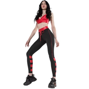 Лосины Flash-Ray LG17 Totalfit L Черно-малиновый (06399894)