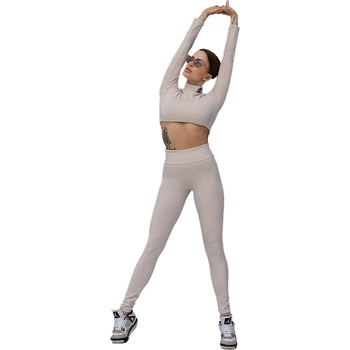 Лосины с пуш-ап LG146 Totalfit M Светло-бежевый (06399881)