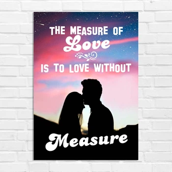 Плакат-постер Кавун The Measure Of Love Це love without Measure А3 Різнокольоровий ПЛ000885А3