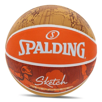 Мяч баскетбольный Spalding резиновый Jump Sketch 84452Y №7 Оранжевый (57484063)