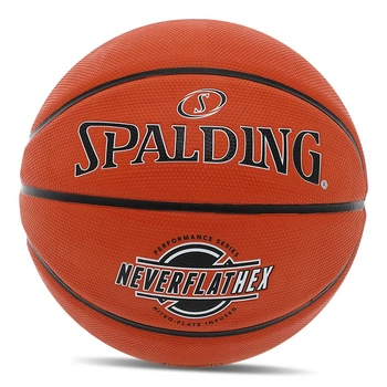 Мяч баскетбольный Spalding резиновый Neverflat HEX 84440Y №7 Оранжевый (57484064)