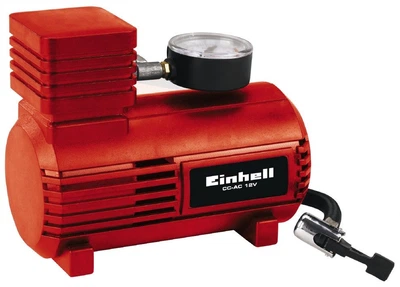Автомобільний компресор, Einhell CC-AV 12V (2072112) 12 В, 0-18 бар, кабель 2.9 м, 3 адаптера