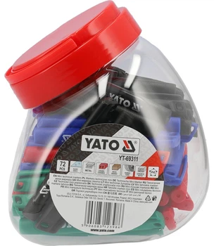 Markery techniczne Yato YT-69311 opakowanie mini 72 szt  Czarne Zielone Niebieskie Czerwone (5906083123986)