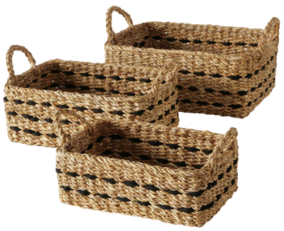 Koszyki do przechowywania Boltze Bokar plecione 3 szt. (4066076458929)