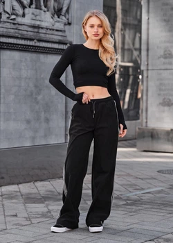 Брюки Женские Стаф Черные Спортивные Staff Ove Black S (384662)