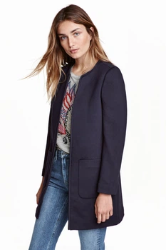 Тренч H&M темно-синій IFHGD310 38