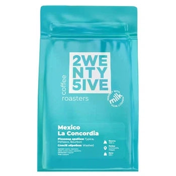 Кава в зернах 25 Coffee Roasters арабіка Mexico La Concordia 200г (eспресо)