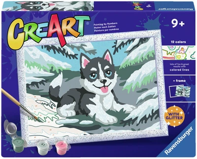 Картина по номерам Ravensburger CreArt Дерзкий хаски 12023261 (4005555232612)