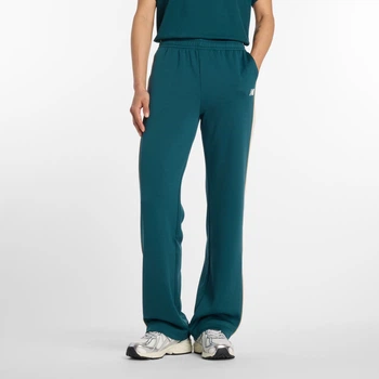 Женские бирюзовые спортивные брюки New Balance Interlock Pant 36 (S) (WB61Q2R4AAV)