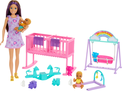 Набір ляльок Mattel Barbie Skipper Догляд за близнюками HXM99 (194735234639)