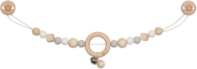 Ланцюжок для дитячого візочка Goki дерев’яний з кліпсами 5220436 (4013594652476)