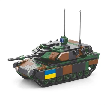 Дитячий конструктор Limo Toy KB 1145 — танк Leopard 2A5, 458 деталей, механічний, блочний, різнобарвний