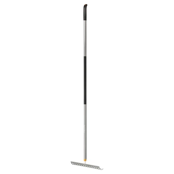 Грабли металлические Fiskars Ergonomic 36 см с алюминиевой ручкой 150 см (1077113)