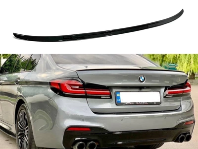 Спойлер лип M5 стиль BMW 5 series G30 2017- ABS пластик, чорний глянець для BMW 5 series G30 2017-2023 (7909)