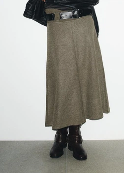 Спідниця Zara 10724 L Хакі (5039)