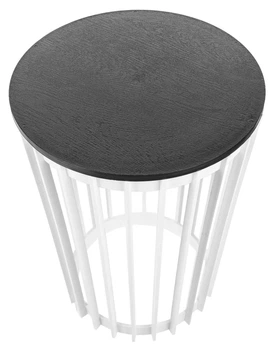 Квітник Kadax Aytre + чорна стільниця 40 см Білий K12542 (5906638323045)