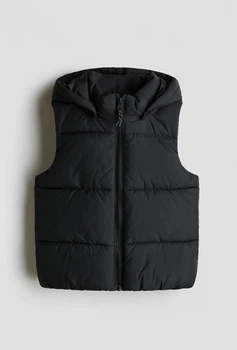 Дитячий стьобаний дутий жилет для хлопчика H&M 92 см Чорний (26031003A)