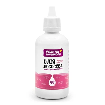 Лососева олія для собак та котів PRACTIK SUPERFOOD 100 мл