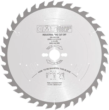 Диск пильний по дереву CMT 300x30x36T (285.036.12M)