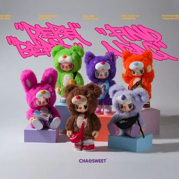 Набор Коллекционная игрушка-сюрприз Pop Top Rebel Bear Find A Bag Кул бой + Коллекционная мягкая игрушка-сюрприз с кольцом Pop Top Rebel Bear серии Sweet Zoo Зоомалютки (583456825_589592413)