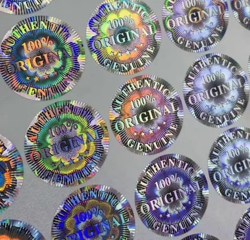Пломба наклейка "Original 100%", кругла 25 мм (36шт.)