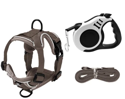 Шлейка для котів з повідцем Pet Style S - Brown