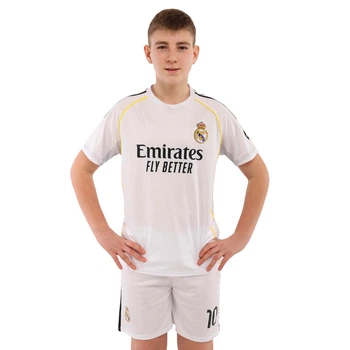 Форма футбольна дитяча Real Madrid Mbappe №10 SP-Planeta 7339 розмір 24 ​​зростання 135-140см