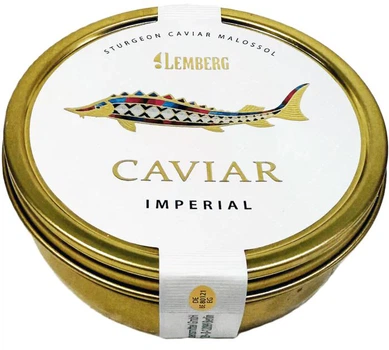 Икра черная осетровая LEMBERG IMPERIAL, 250 гр.