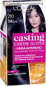Краска уход для волос L'Oreal Paris Casting Creme Gloss № 210 "Чёрный перламутровый"
