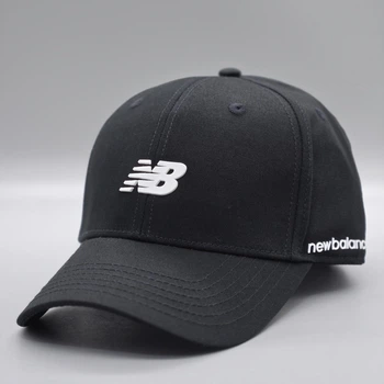 Кепка бейсболка NB New Balance чоловіча жіноча унісекс Чорний з білим