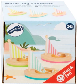 Набір іграшок для купання Small Foot дерев’яні вітрильники 5410633 (4020972116536)