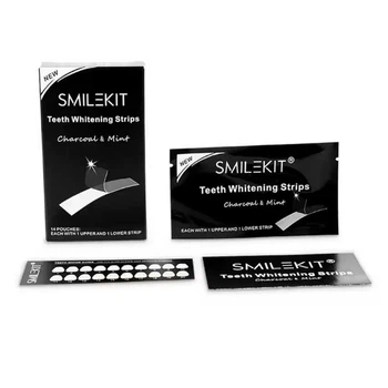 Відбілюючі смужки для зубів Smilekit BlackTeeth Whiten 7 пар 14 шт