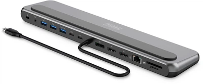 Док-станция DIGITUS USB-C > 2xHDMI/1xDP/3xUSB-A/USB-C/RJ54/PD/Audio (644503)