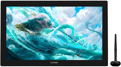 Графічний монітор Huion 23,8" Kamvas Pro 24,4K HDMI,DP,USB-C,DC,USB-A,чорний